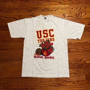 Vintage 1996 USC Rose Bowl Russell Athletic T Shirt USA Size M EUC RARE